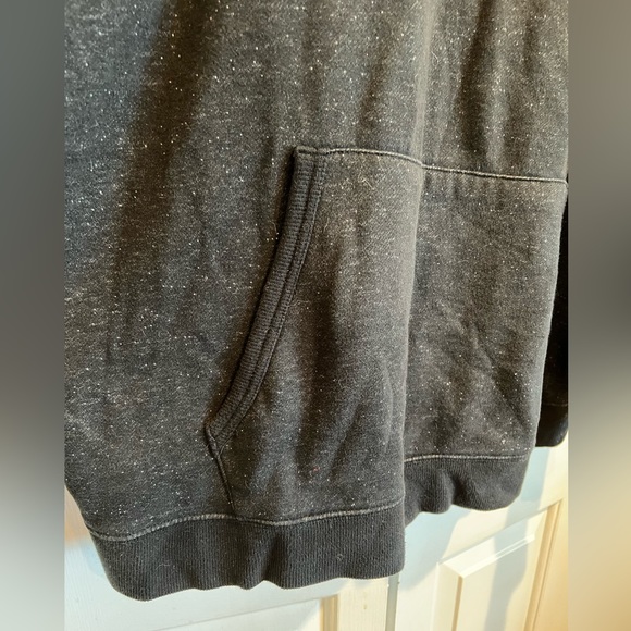 VOLCOM✨XXL Black (Heathered ) Long Sleeve Sweatshirt / Hoodie w Kangaroo Pocket - Picture 5 of 8